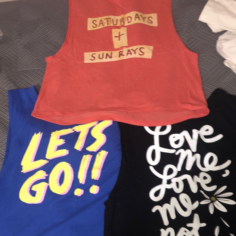 3 PIECE TANK TOPS/MUSCLE TEES